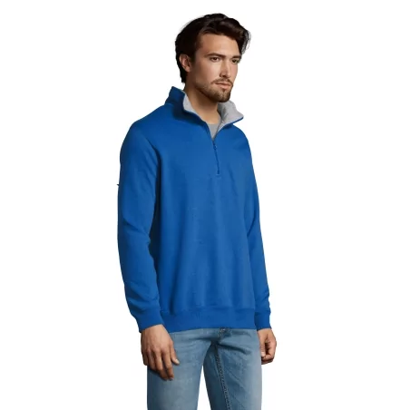 SWEAT-SHIRT HOMME COL CAMIONNEUR (1/4 ZIP)