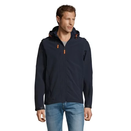 SOFTSHELL CAPUCHE ET MANCHES AMOVIBLES