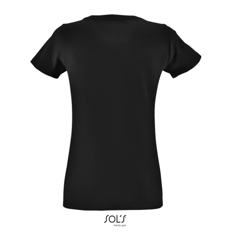 TEE-SHIRT FEMME COL ROND AJUSTÉ