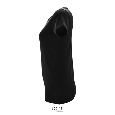 TEE-SHIRT FEMME COL ROND AJUSTÉ
