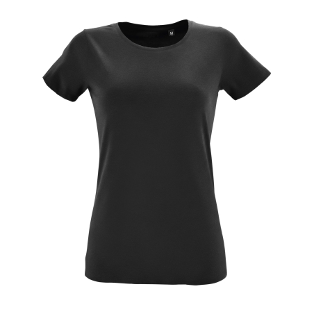 TEE-SHIRT FEMME COL ROND AJUSTÉ