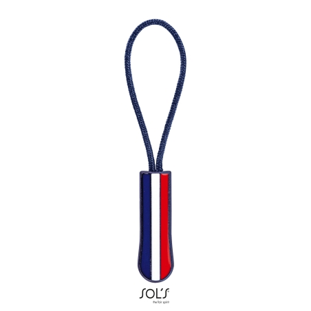 LOT DE 10 TIRE-ZIPS TRICOLORE