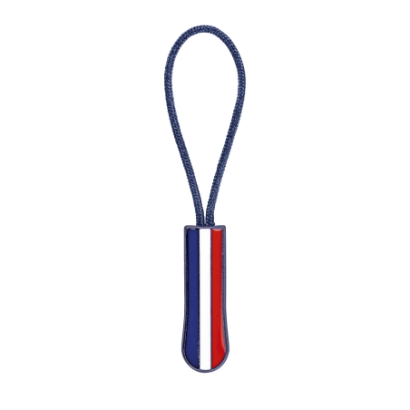 LOT DE 10 TIRE-ZIPS TRICOLORE