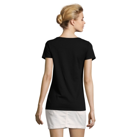 TEE-SHIRT JERSEY COL ROND AJUSTÉ FEMME