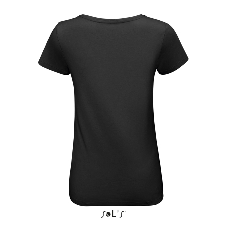 TEE-SHIRT JERSEY COL ROND AJUSTÉ FEMME