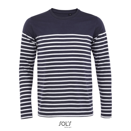 TEE-SHIRT HOMME MANCHES LONGUES RAYÉ