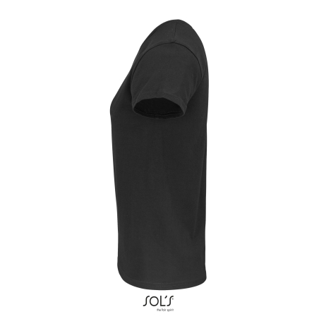 TEE-SHIRT FEMME JERSEY COL ROND AJUSTÉ