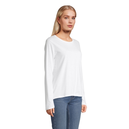 TEE-SHIRT FEMME COL ROND MANCHES LONGUES