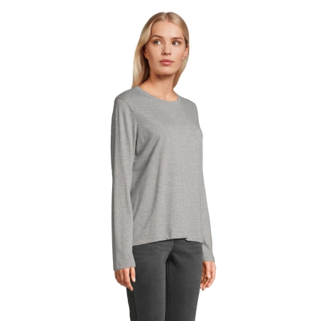 TEE-SHIRT FEMME COL ROND MANCHES LONGUES