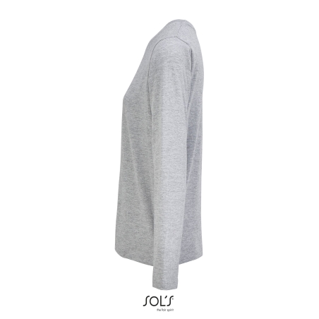 TEE-SHIRT FEMME COL ROND MANCHES LONGUES