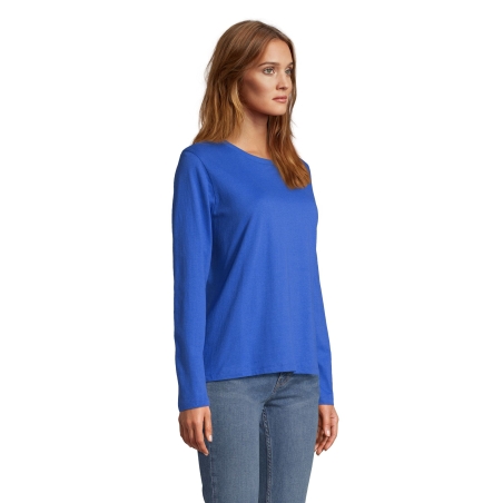 TEE-SHIRT FEMME COL ROND MANCHES LONGUES