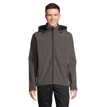 VESTE CAPUCHE SOFTSHELL HOMME