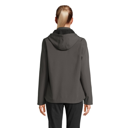 VESTE CAPUCHE SOFTSHELL FEMME