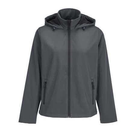 VESTE CAPUCHE SOFTSHELL FEMME