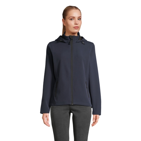 VESTE CAPUCHE SOFTSHELL FEMME