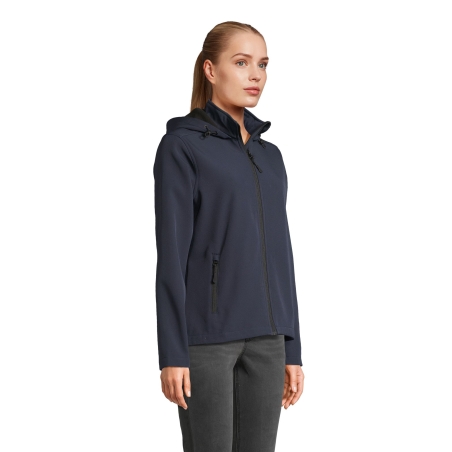 VESTE CAPUCHE SOFTSHELL FEMME