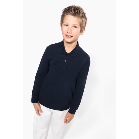 Polo manches longues enfant