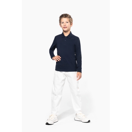 Polo manches longues enfant