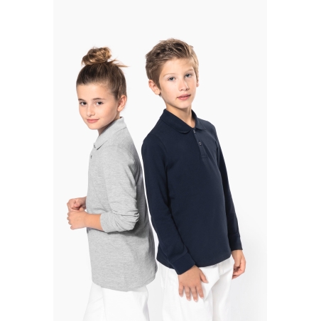 Polo manches longues enfant