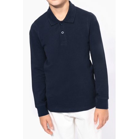Polo manches longues enfant
