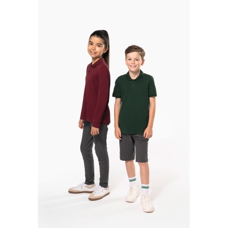 Polo manches longues enfant