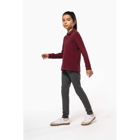 Polo manches longues enfant
