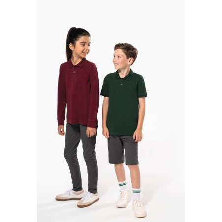 Polo manches longues enfant