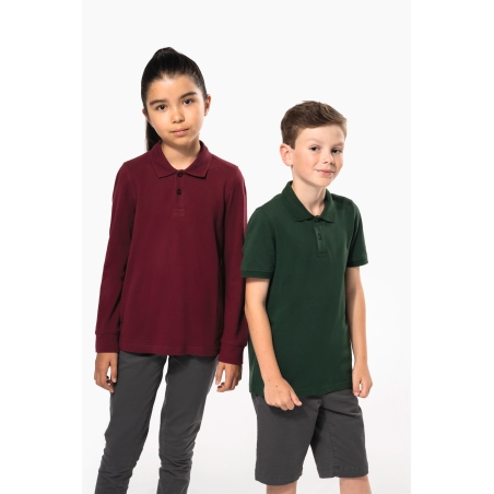 Polo manches longues enfant