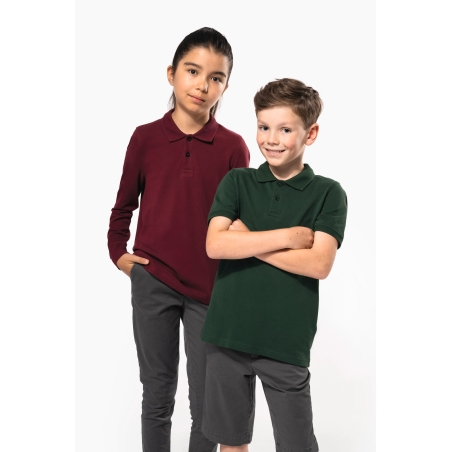 Polo manches longues enfant