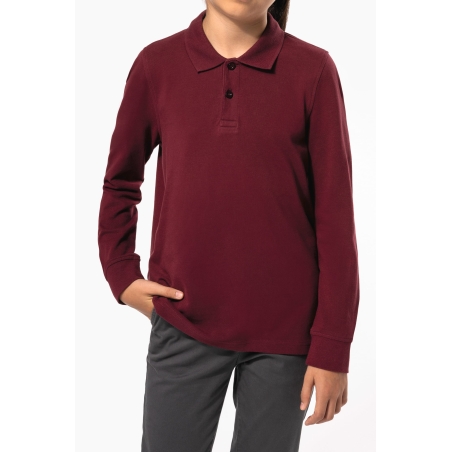Polo manches longues enfant