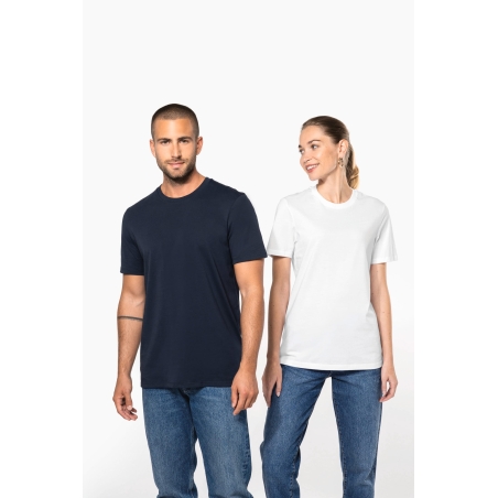 T-shirt col rond manches courtes unisexe