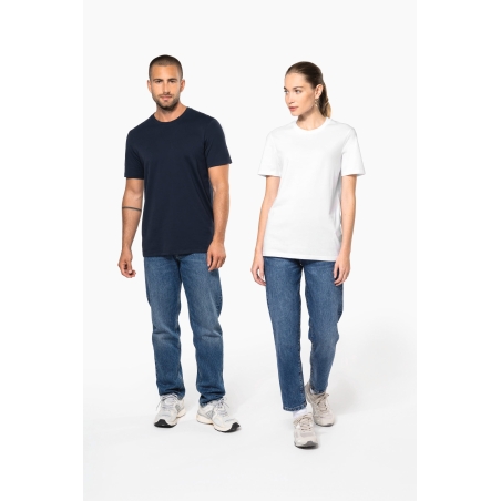T-shirt col rond manches courtes unisexe