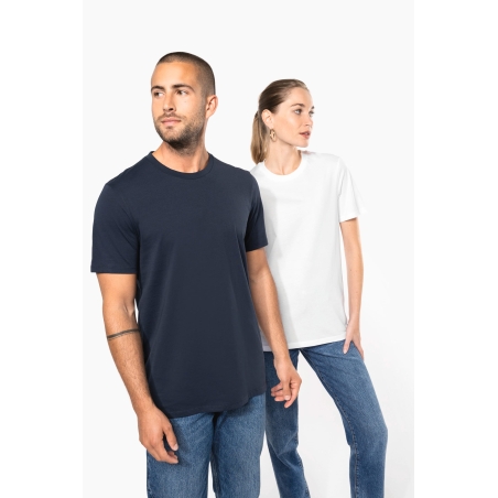 T-shirt col rond manches courtes unisexe