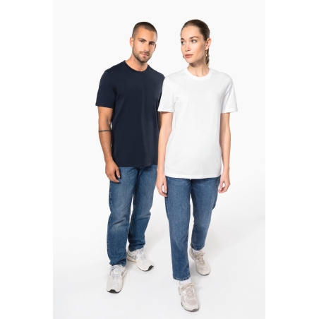T-shirt col rond manches courtes unisexe