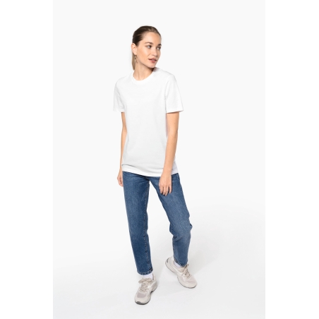 T-shirt col rond manches courtes unisexe
