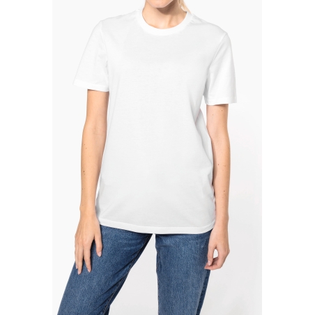T-shirt col rond manches courtes unisexe