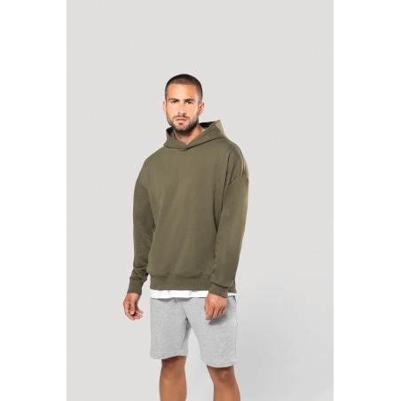Sweatshirt à capuche molleton oversize unisexe