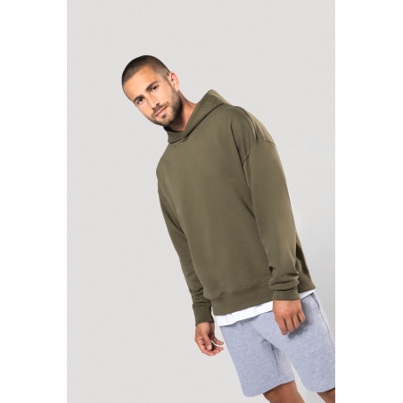 Sweatshirt à capuche molleton oversize unisexe