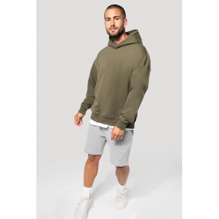 Sweatshirt à capuche molleton oversize unisexe