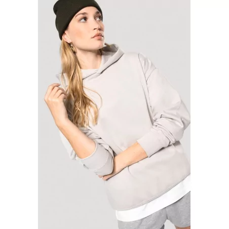 Sweatshirt à capuche molleton oversize unisexe