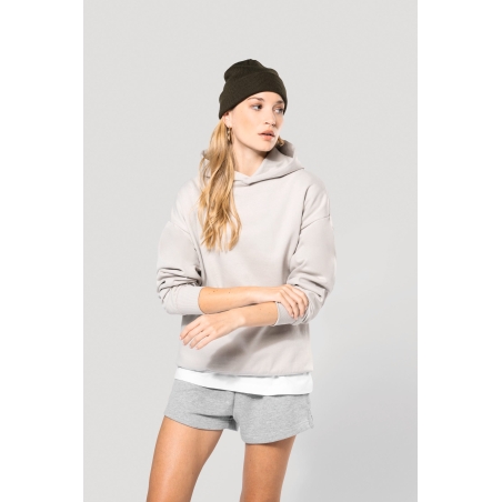 Sweatshirt à capuche molleton oversize unisexe