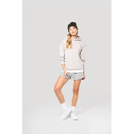 Sweatshirt à capuche molleton oversize unisexe