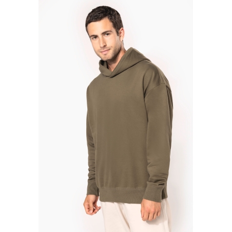 Sweatshirt à capuche molleton oversize unisexe