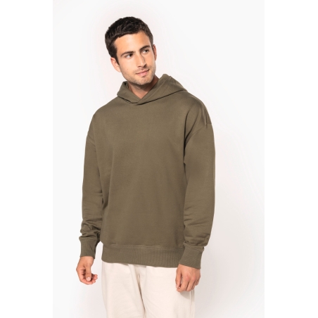 Sweatshirt à capuche molleton oversize unisexe
