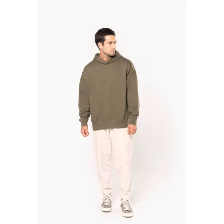 Sweatshirt à capuche molleton oversize unisexe