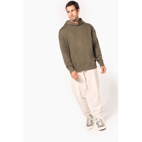 Sweatshirt à capuche molleton oversize unisexe