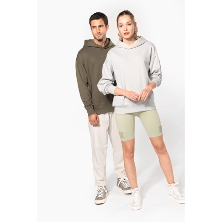 Sweatshirt à capuche molleton oversize unisexe