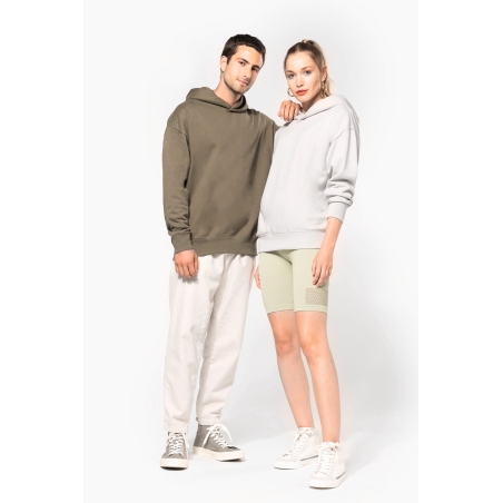 Sweatshirt à capuche molleton oversize unisexe