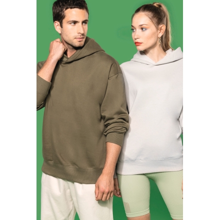 Sweatshirt à capuche molleton oversize unisexe