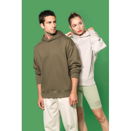 Sweatshirt à capuche molleton oversize unisexe
